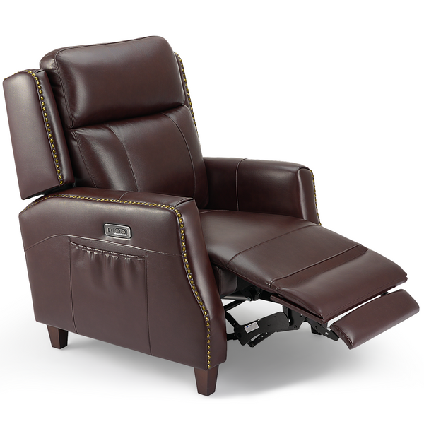 Cottinch Electric Power Lift Recliner Chair, Genuine Leather Functiona 