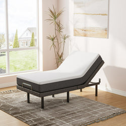 Cottinch Adjustable Bed Base Frame Twin Size for Stress Management with Massage, Remote Control