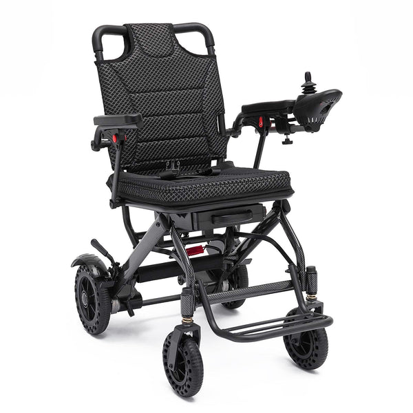 VERPAL Electric Wheelchair Lightweight Foldable 36 lbs for Adult Senior,Portable Travel Power Wheelchairs Scooter,Airline Approved,All Terrain,Black