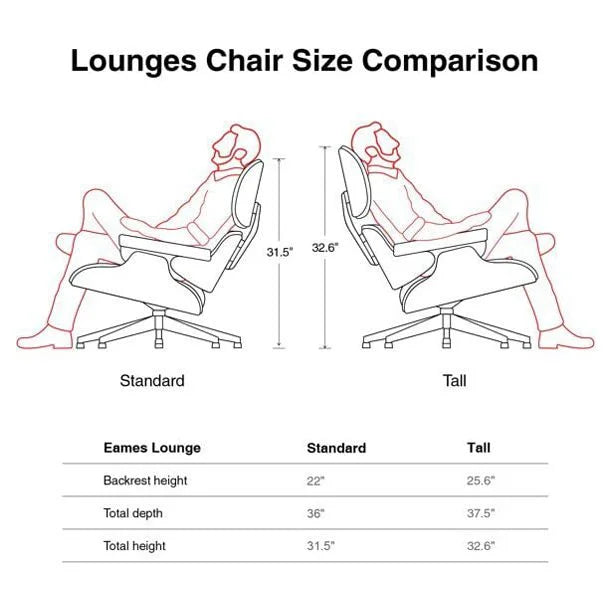 Lounge Chair, Mid Century Lounge Chair,Top Grain Leather Sofa for Living Room, Indoor Modern Lounge Chair and Ottoman Set, Chaise Lounge for Office, Study